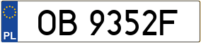 Trailer License Plate